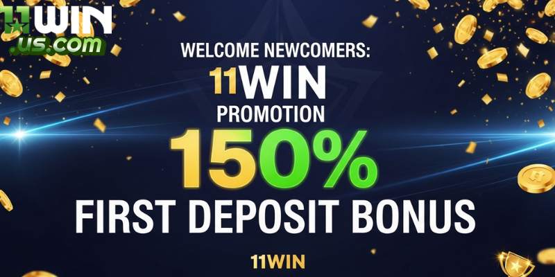 Khuyến mãi 11WIN – Cập Nhật Top Ưu Đãi Khủng Nhất 2025 Khuyến mãi đăng ký thành viên mới lên đến 150%